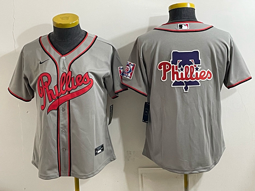 Women's Philadelphia Phillies Nike Gray 2026-27 City Connect Stadium Jersey PHIW12