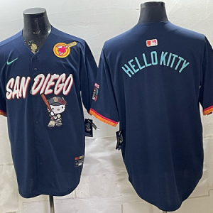 yp252597700-mlb-sdp-004 Men's San Diego Padres Nike Navy 2026-27 Hello Kitty City Connect Stadium Jersey SDP04
