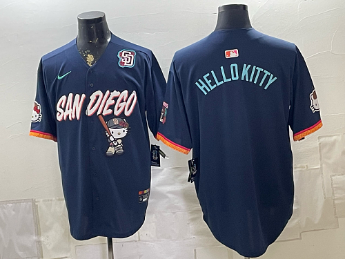 yp252597700-mlb-sdp-005 Men's San Diego Padres Nike Navy 2026-27 Hello Kitty City Connect Stadium Jersey SDP05