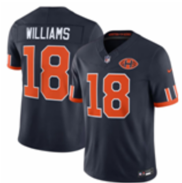 yp252804201-001 Men’s Chicago Bears Caleb Williams #18 Nike Navy 2026–27 Fifth-Generation Football Jersey KKB001