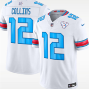 Men’s Houston Texans Nico Collins #12 Nike White 2026–27 Fifth-Generation Football Jersey KKB002