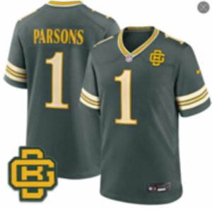 Men’s Green Bay Packers Micah Parsons #1 Nike Dark Green 2026–27 Fifth-Generation Football Jersey KKB003