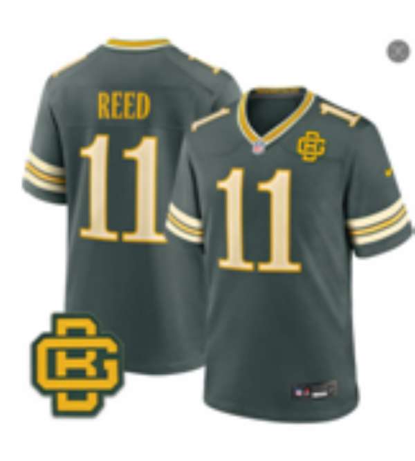 yp252804201-005 Men’s Green Bay Packers Jayden Reed #11 Nike Dark Green 2026–27 Fifth-Generation Football Jersey KKB005