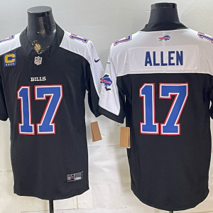Men’s Buffalo Bills Josh Allen #17 Nike Navy and White 2026–27 Thanksgiving Third-Generation Football Jersey KKB050