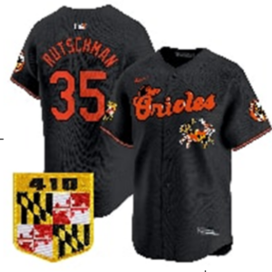 Men’s Baltimore Orioles Adley Rutschman #35 Nike Black 2026–27 Special Edition Baseball Jersey KKB058