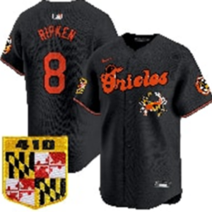 Men’s Baltimore Orioles Cal Ripken Jr. #8 Nike Black 2026–27 Special Edition Baseball Jersey KKB059
