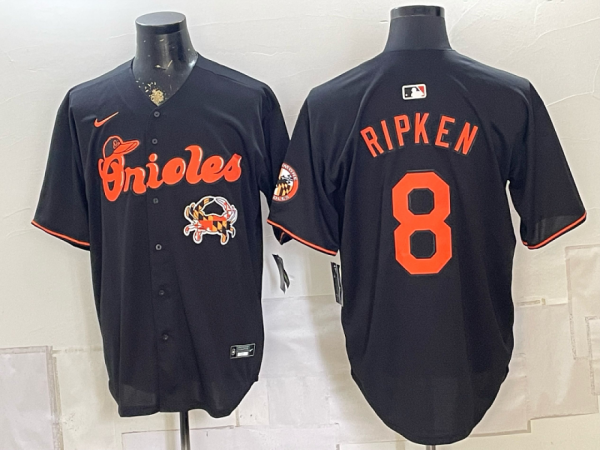 yp252804201-060 Men’s Baltimore Orioles Cal Ripken Jr. #8 Nike Black 2026–27 Special Edition Baseball Jersey KKB060
