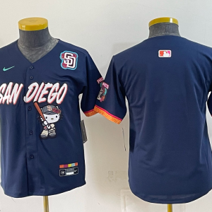 Youth San Diego Padres Nike Navy 2026–27 Hello Kitty Tucson Baseball Jersey KKB073