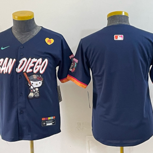 Youth San Diego Padres Nike Navy 2026–27 Hello Kitty Tucson Baseball Jersey KKB074