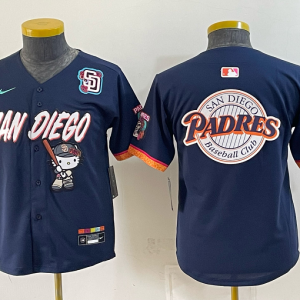 Youth San Diego Padres Nike Navy 2026–27 Hello Kitty Tucson Baseball Jersey KKB076