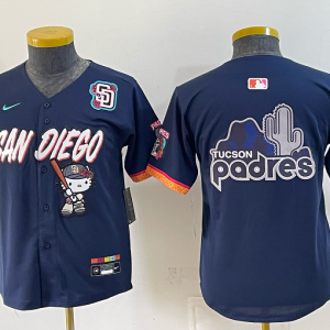 Youth San Diego Padres Nike Navy 2026–27 Hello Kitty Tucson Baseball Jersey KKB079