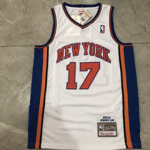 New York Knicks Jeremy Lin #17 White Basketball Jersey