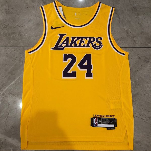 Los Angeles Lakers #24 Yellow Basketball Jersey