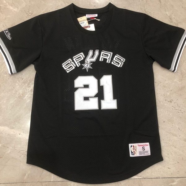 San Antonio Spurs #21 Black Short-Sleeve Style