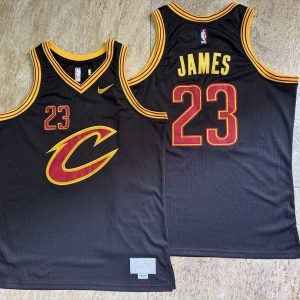 Cleveland Cavaliers LeBron James #23 Black Basketball Jersey