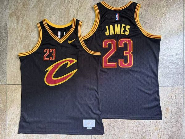 Cleveland Cavaliers LeBron James #23 Black Basketball Jersey