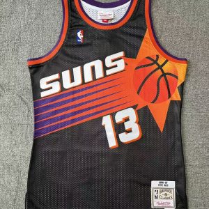 Phoenix Suns Steve Nash #13 Black Throwback Style