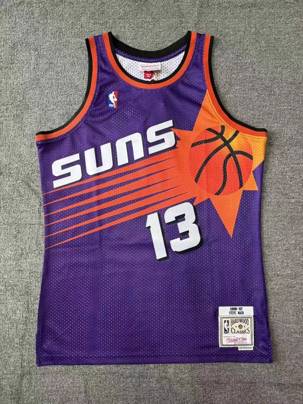 Phoenix Suns Steve Nash #13 Purple Throwback Style