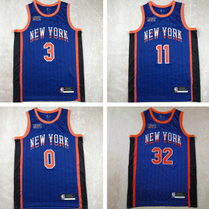 New York Knicks Blue City Edition Style