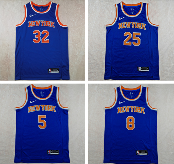 New York Knicks Blue Basketball Jersey