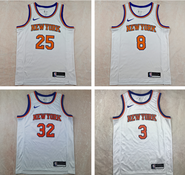 New York Knicks White Basketball Jersey