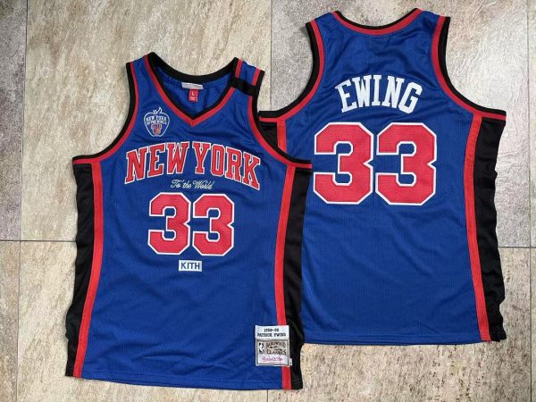 New York Knicks Patrick Ewing #33 Black Basketball Jersey