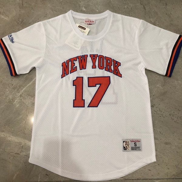 New York Knicks Jeremy Lin #17 White Short-Sleeve Style