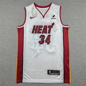 Miami Heat Giannis Antetokounmpo White Basketball Jersey