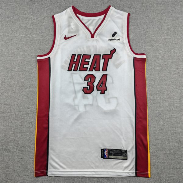 Miami Heat Giannis Antetokounmpo White Basketball Jersey