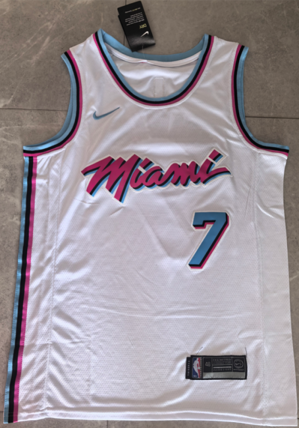 Miami Heat Giannis Antetokounmpo #7 Basketball Jersey
