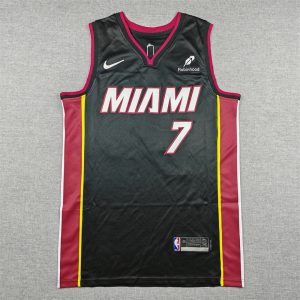 Miami Heat Giannis Antetokounmpo #7 Black Basketball Jersey