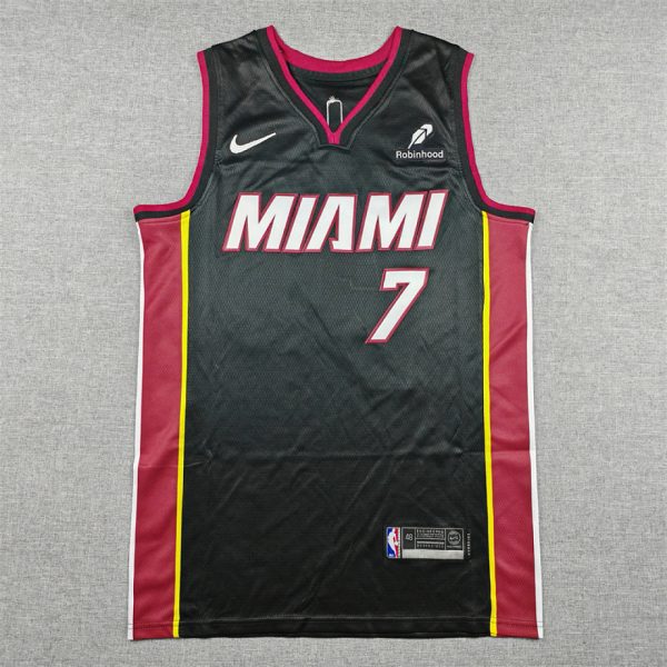 Miami Heat Giannis Antetokounmpo #7 Black Basketball Jersey