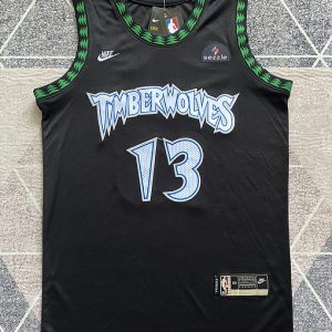 Minnesota Timberwolves #13 Black Basketball Jersey