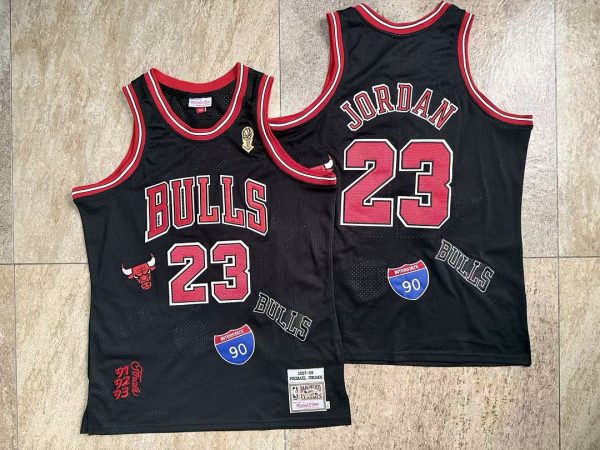 Chicago Bulls Michael Jordan #23 Black Basketball Jersey