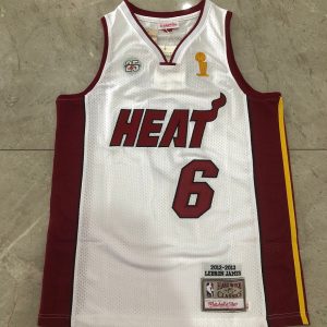 Miami Heat #6 White Championship Commemorative Style