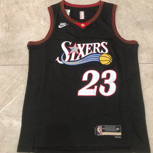 Philadelphia 76ers #23 Black Basketball Jersey