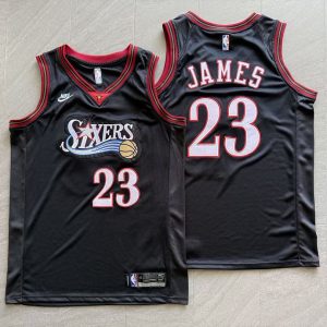 NBA LeBron James #23 Black Basketball Jersey