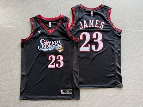 NBA LeBron James #23 Black Basketball Jersey