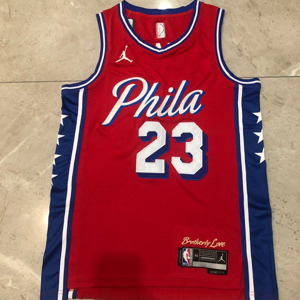 Philadelphia 76ers #23 Red Statement Edition Style