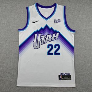 ypnba-250511627-1 Utah Jazz Darryn Peterson White Basketball Jersey