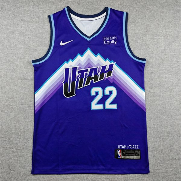 Utah Jazz Darryn Peterson #22 Purple Basketball Jersey