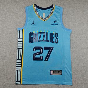 Memphis Grizzlies Blue Basketball Jersey