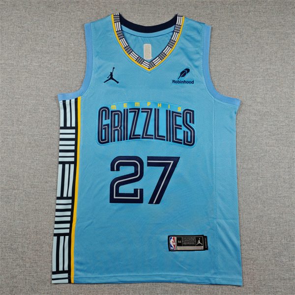 ypnba-250565799-1 Memphis Grizzlies Blue Basketball Jersey