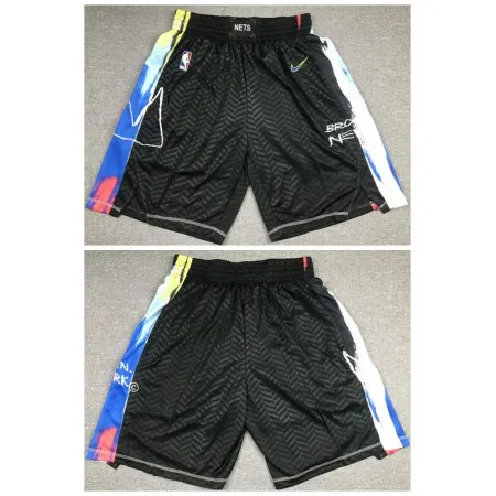 Men's Brooklyn Nets Black Shorts (Run Small) RTIS