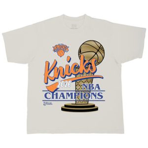 Men's New York Knicks Cream 2026 NBA Finals Champions Entertainer Urban T-Shirt