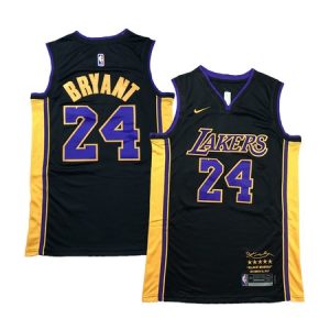 Men's Los Angeles Lakers #24 Kobe Bryant Black Stitched Basketball Jersey KGD4