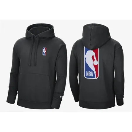 Men's Black Pullover Hoodie DJQ9