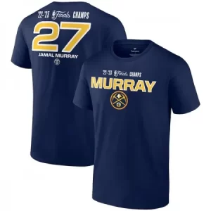 Men's Denver Nuggets #27 Jamal Murray Navy Name & Number T-Shirt 9UC4