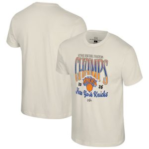 Men's New York Knicks Natural 2026 NBA Finals Champions Sky High T-Shirt