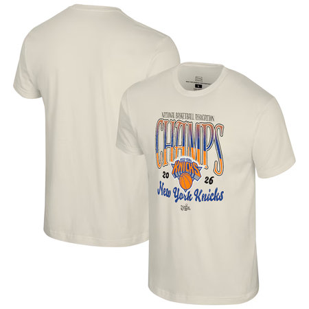 Men's New York Knicks Natural 2026 NBA Finals Champions Sky High T-Shirt